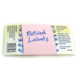 Labels Retired Set-65