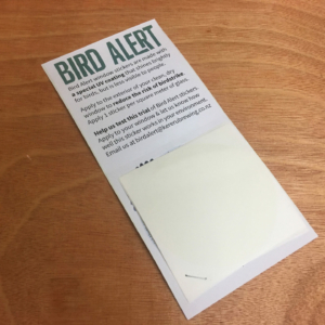 Bird Alert - 5 x UV Window Stickers-316