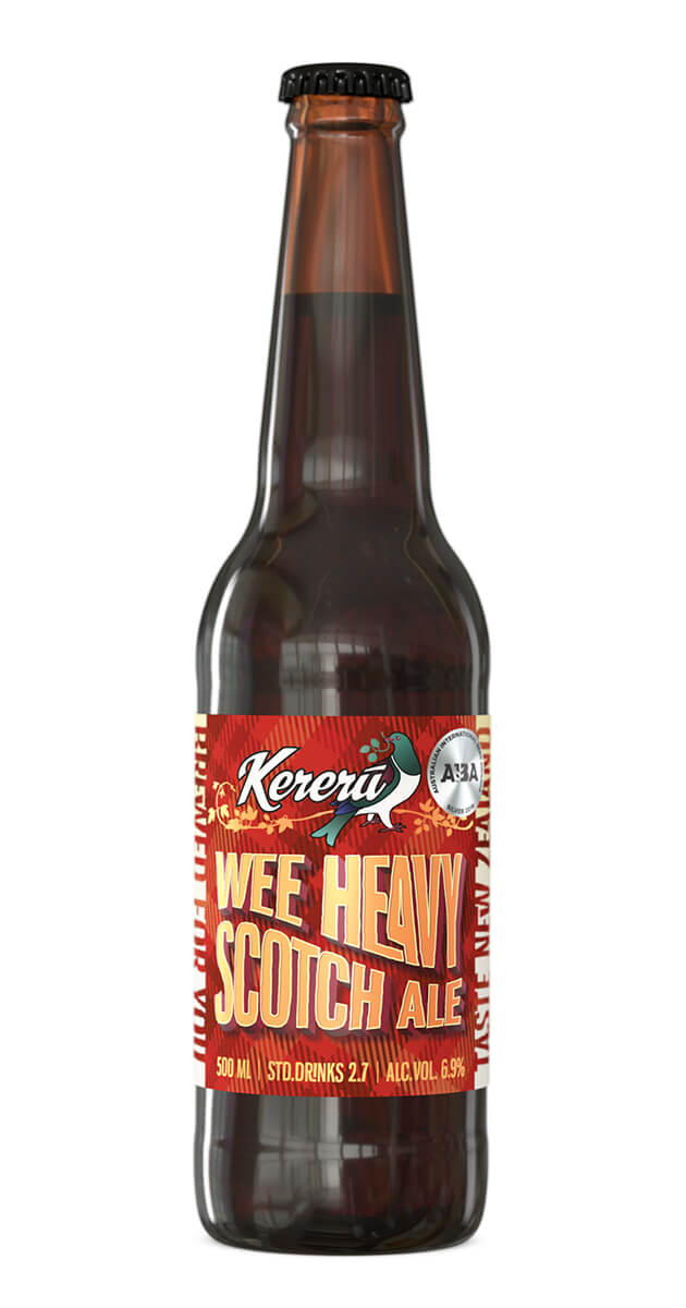 Wee Heavy Scotch Ale Malty and Sweet Dark Amber Beer Kereru Brewing