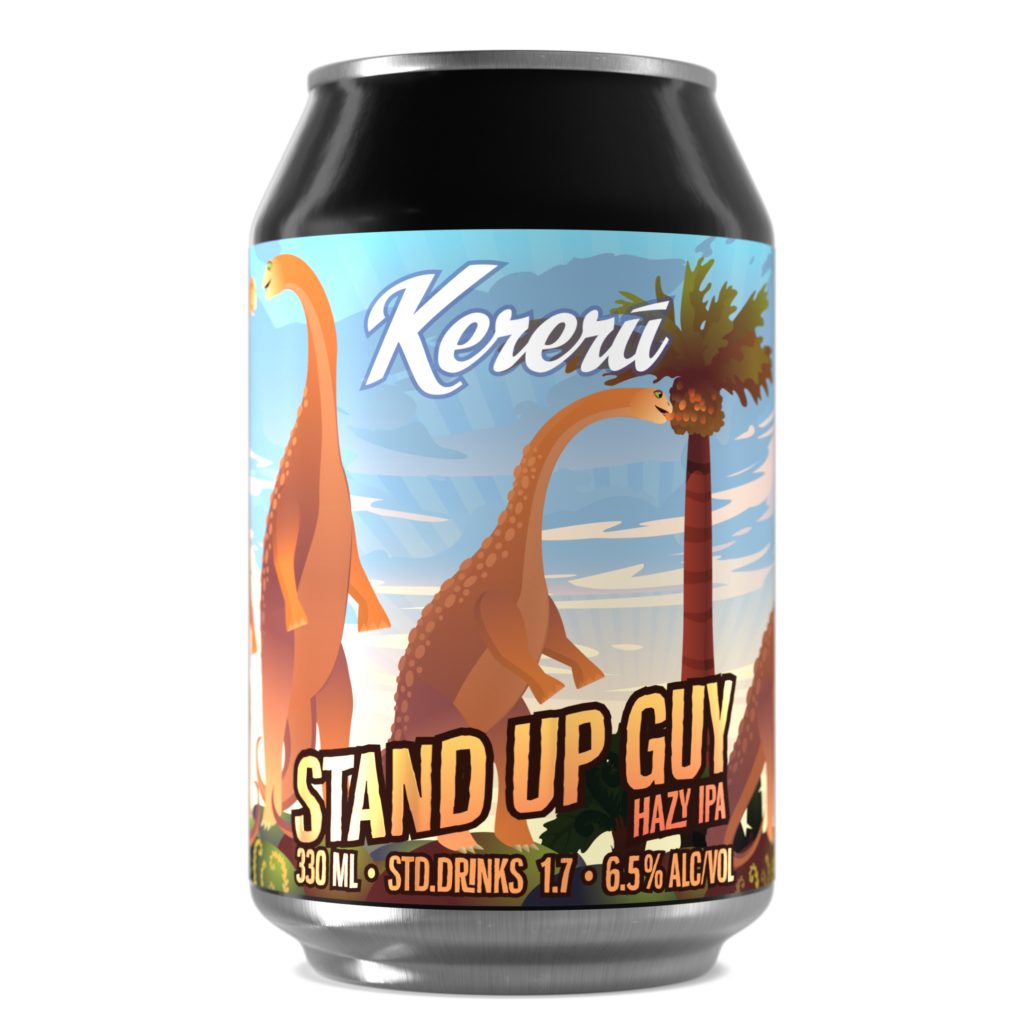 Stand Up Guy Hazy IPA Hoppy and Bitter Beer Kereru Brewing