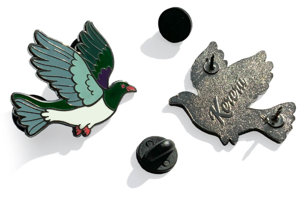 Enameled Kereru Pin