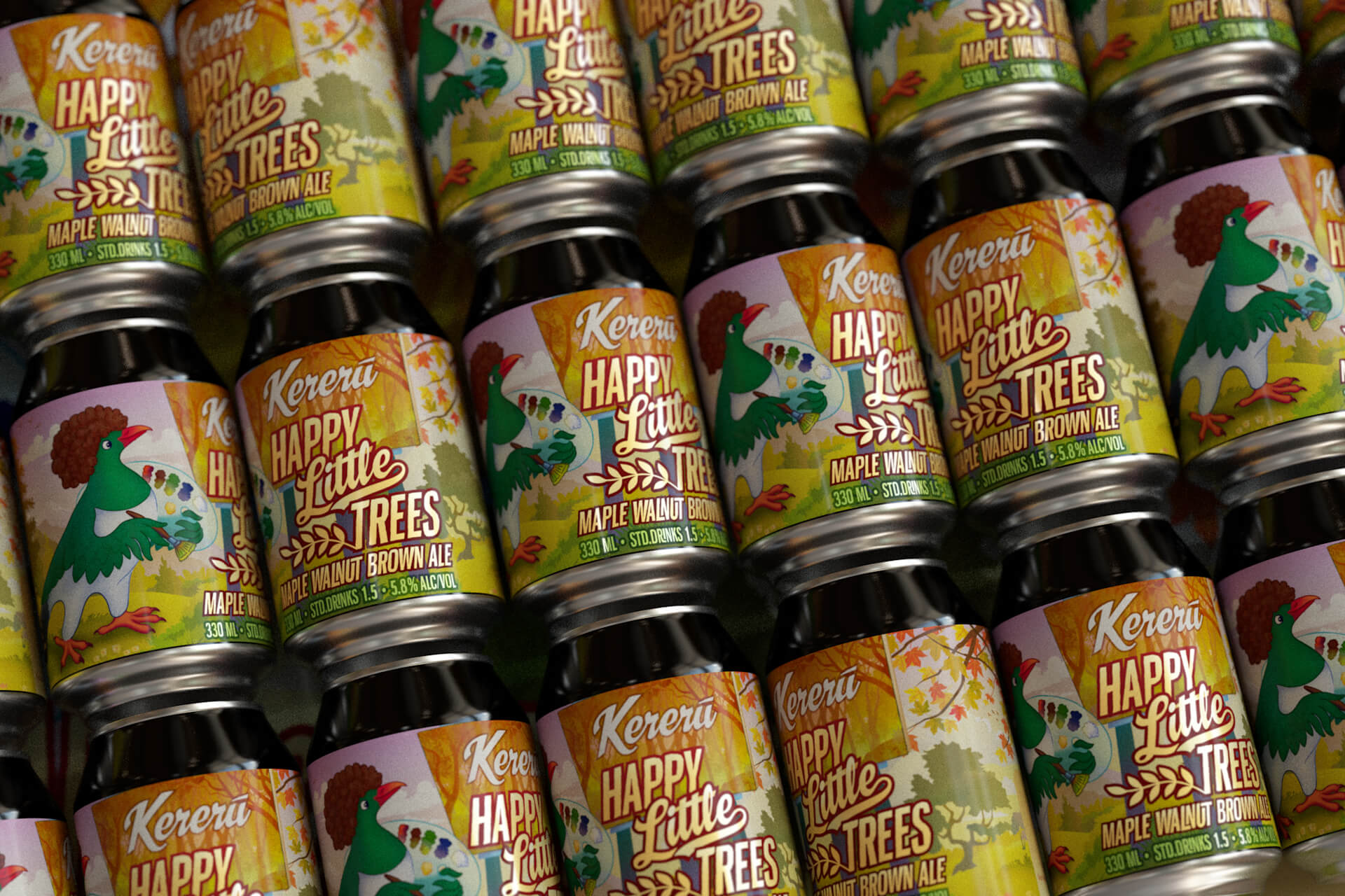 Happy Little Trees Maple Walnut Brown Ale Malty, Unusual Brown Beer