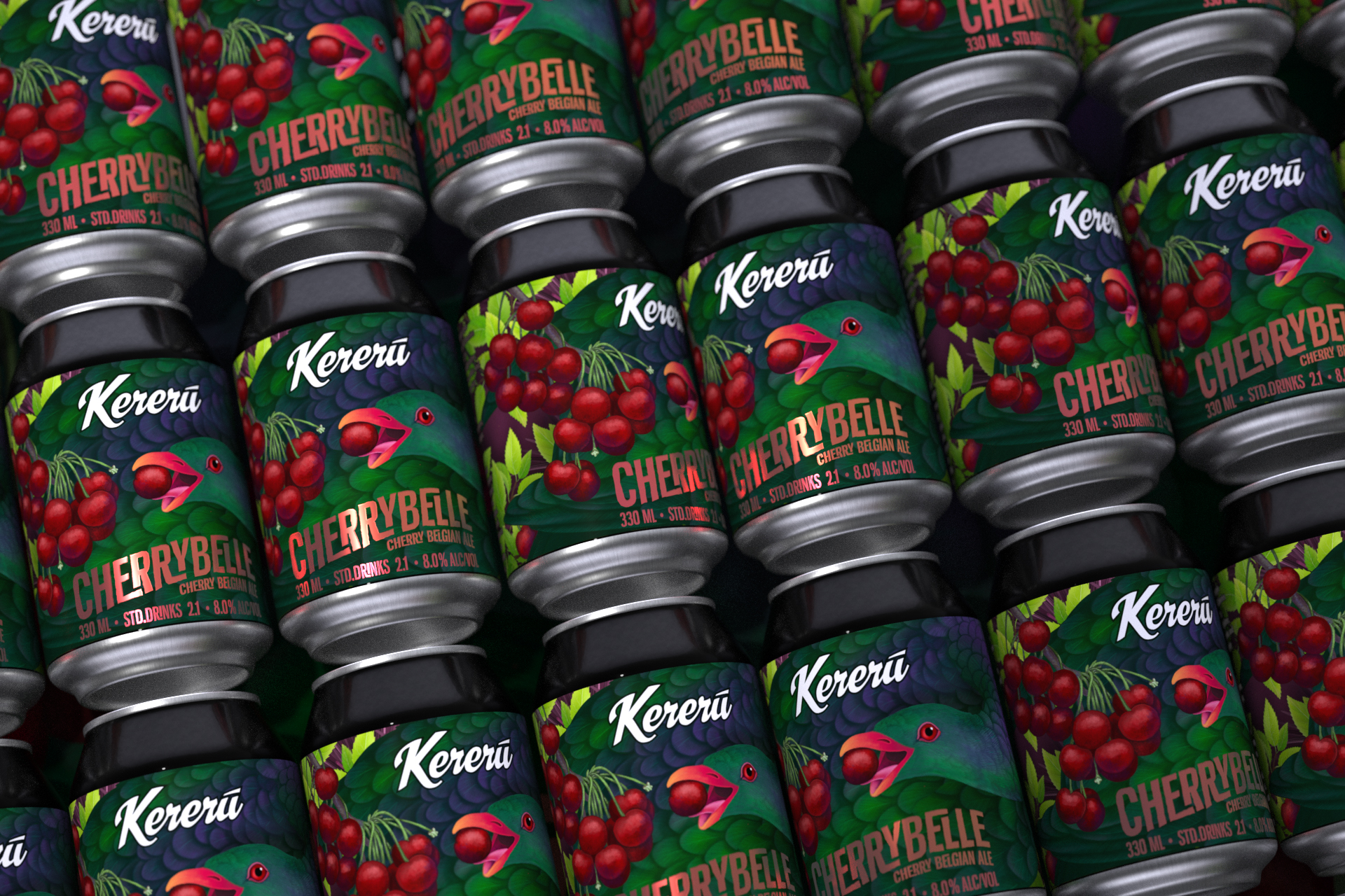 Cherrybelle Cherry Belgian Ale Beer Kereru Brewing