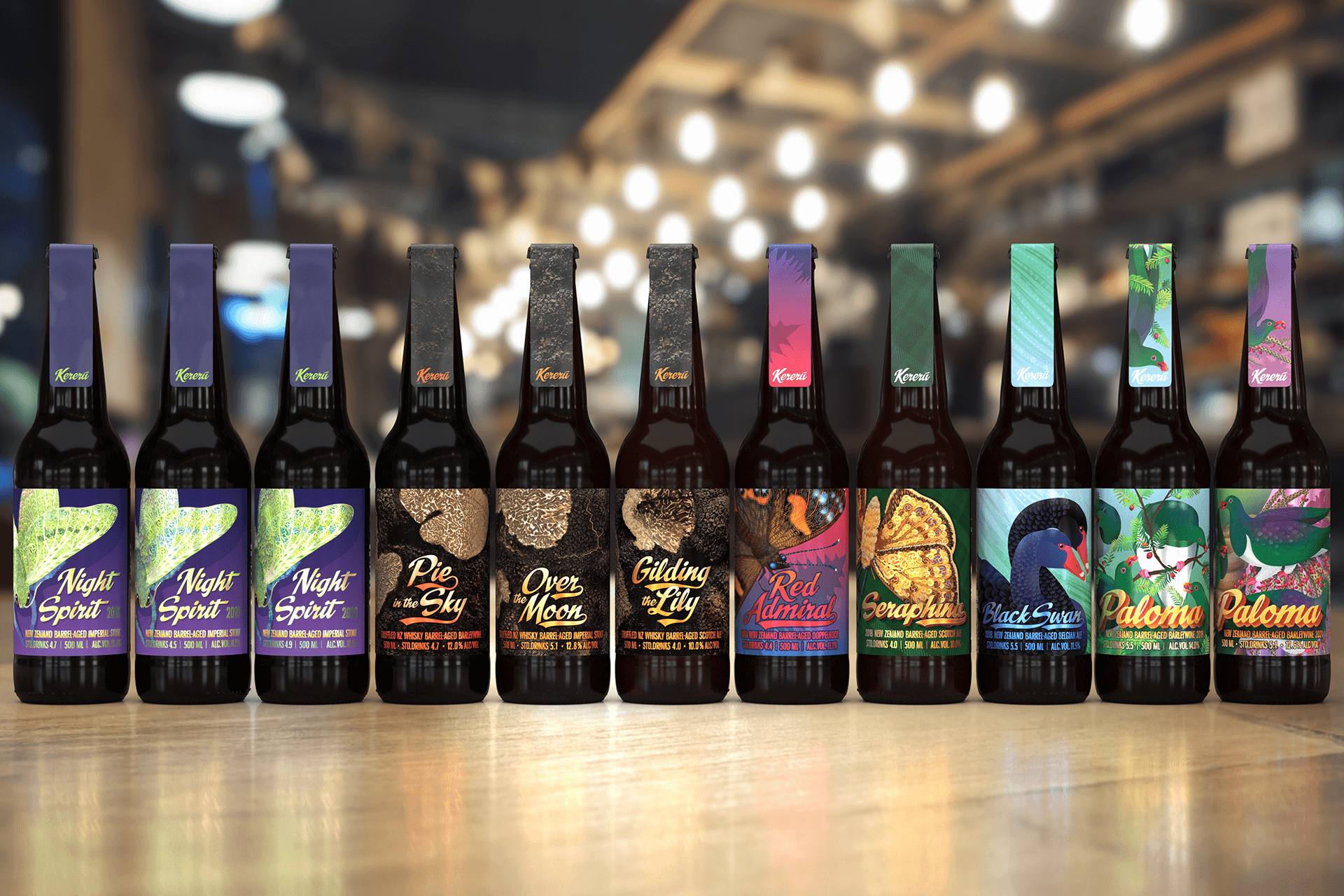 Kereru Brewing barrel aged beers