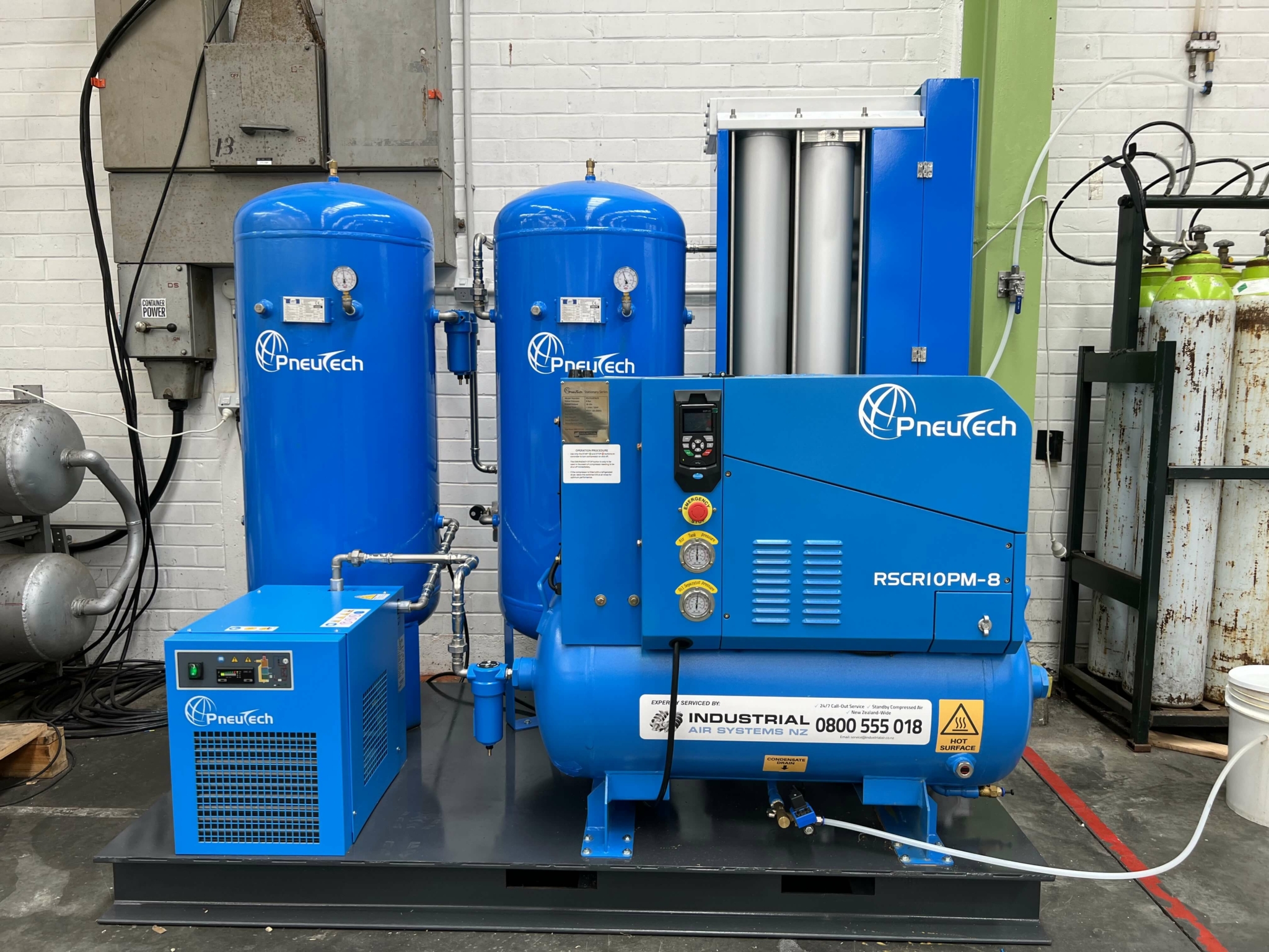 Nitrogen Gas Accumulator Machine.